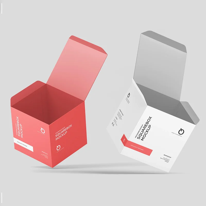 Custom Luxury Square Paper Packaging Boxes high quality candle jar package paper boxes