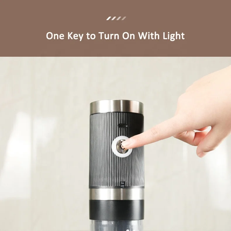 Электрическая кофемолка, профессиональный портативный измельчитель с керамическим сердечником и Usb-зарядкой, Type-C