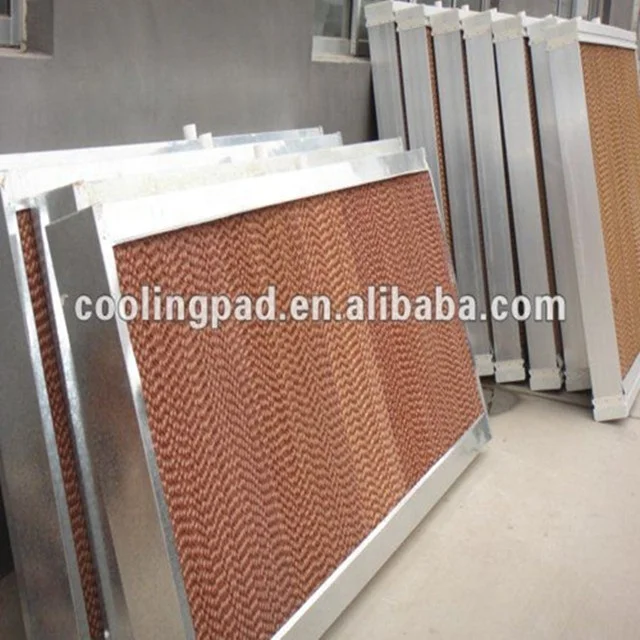 Парниковый охлаждающий коврик, Испарительный гофрированный охлаждающий коврик для птицы, воздушный охлаждающий коврик