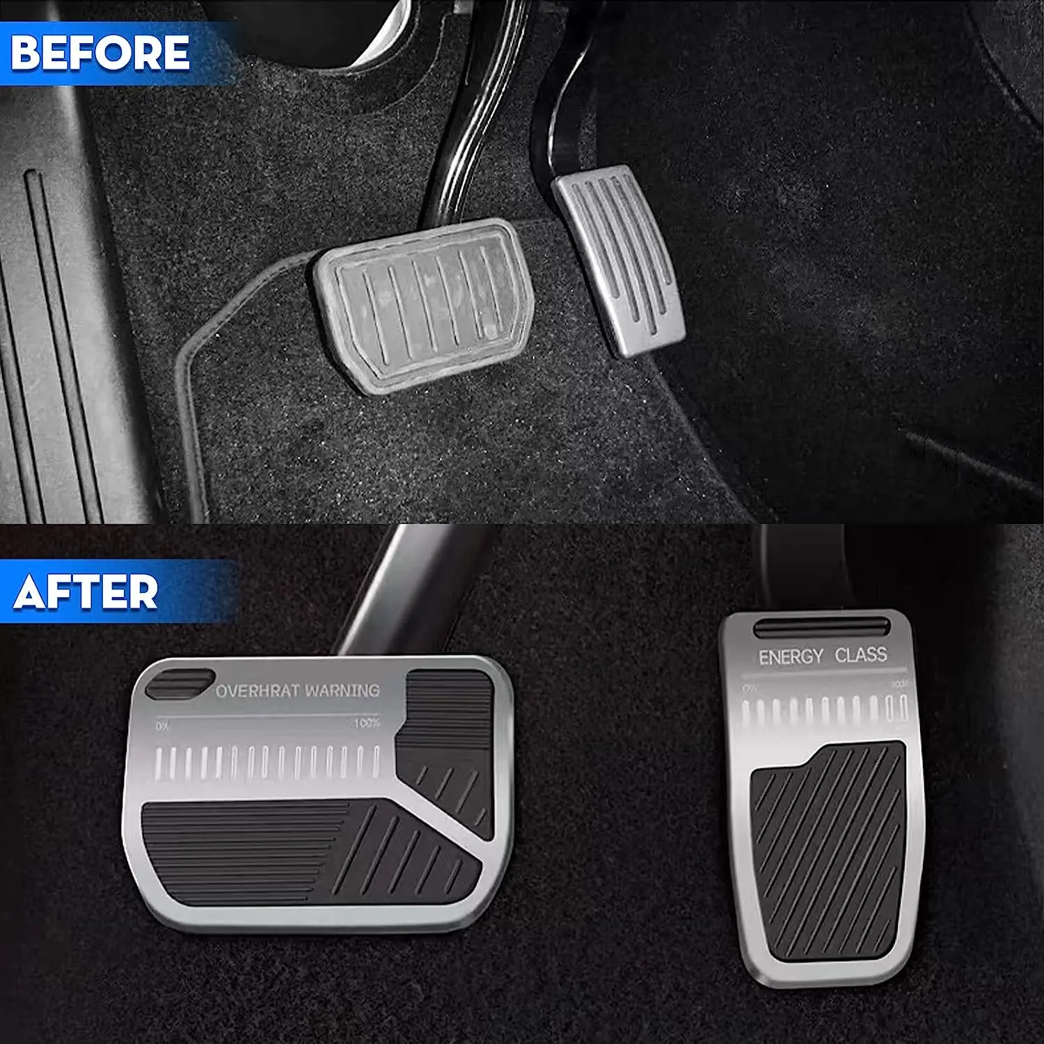 Anti-Slip Auto Foot Pedal Brake and Gas Pedal Pad Fit for Tesla Model 3 Model Y 2017-2023 Accelerator Pedal Covers