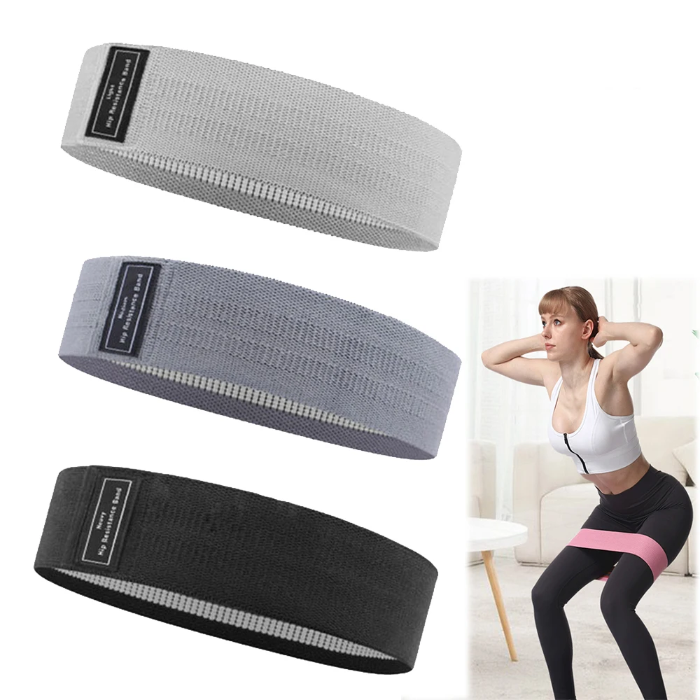 High Quality Anti-slip Elastic Booty Hip Circle Fitness Gym Exercise Band Workout Yoga Fabric Resistance Bands