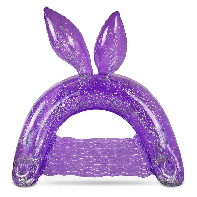 New Design Pool Float Tubes Rabbit Ear U-shaped Floating Row Adult Swimming Pool Float Lounge Chair