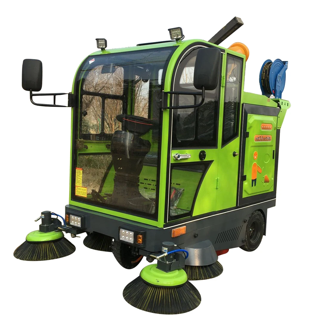 Hot Selling Multifunctional Driving Road Sweeper Industrial Fully Enclosed Electric Floor Cleaning Machine
