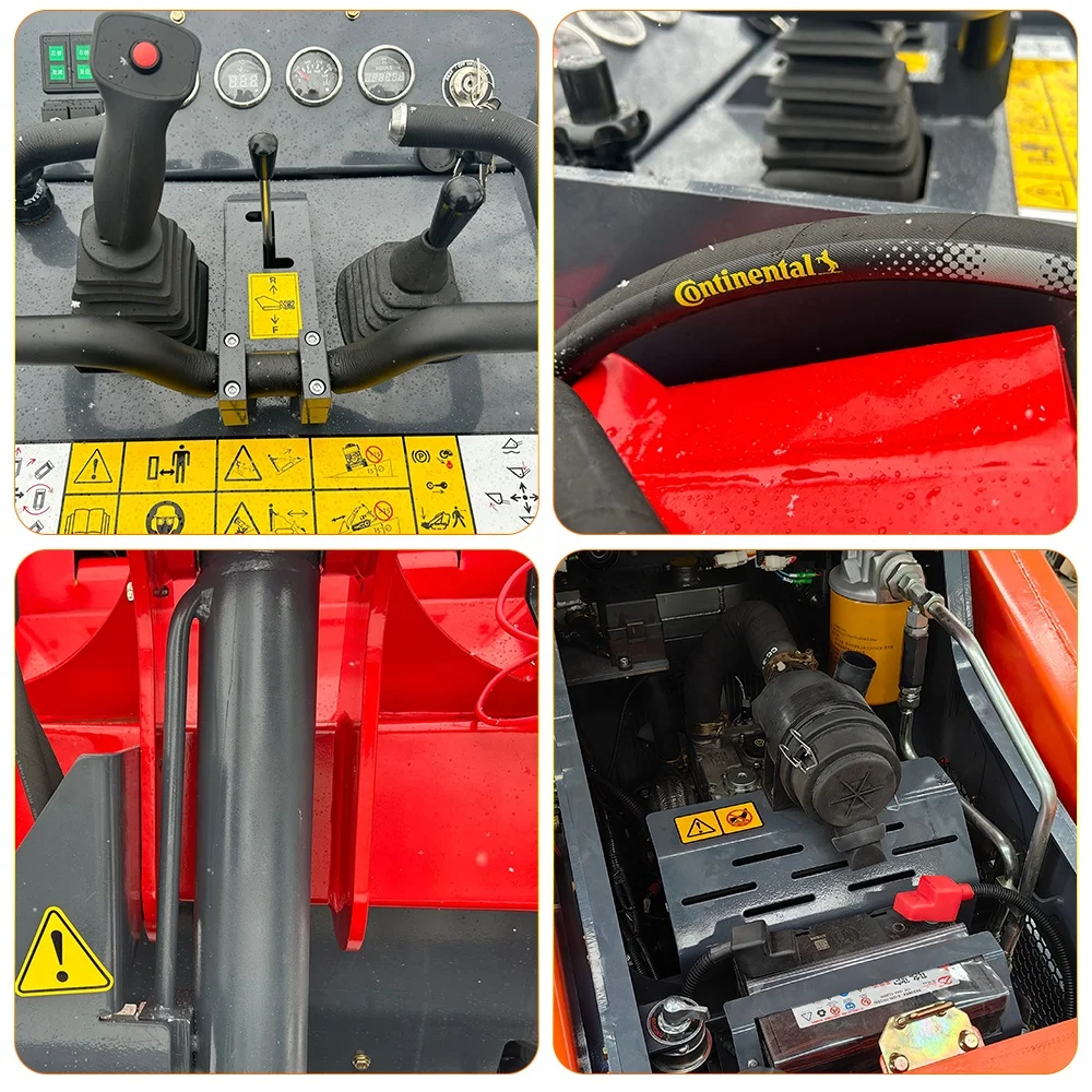 Mini Crawler Skid Steer Loader 1.5 ton With Diesel EPA/CE Engine