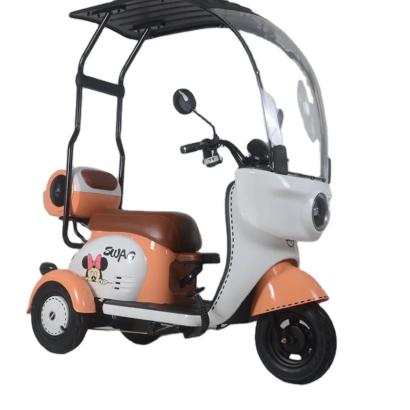 adult high quality frame electric tricycle long range battery 8 inches tire huge bearing capacity Electric Tricycle