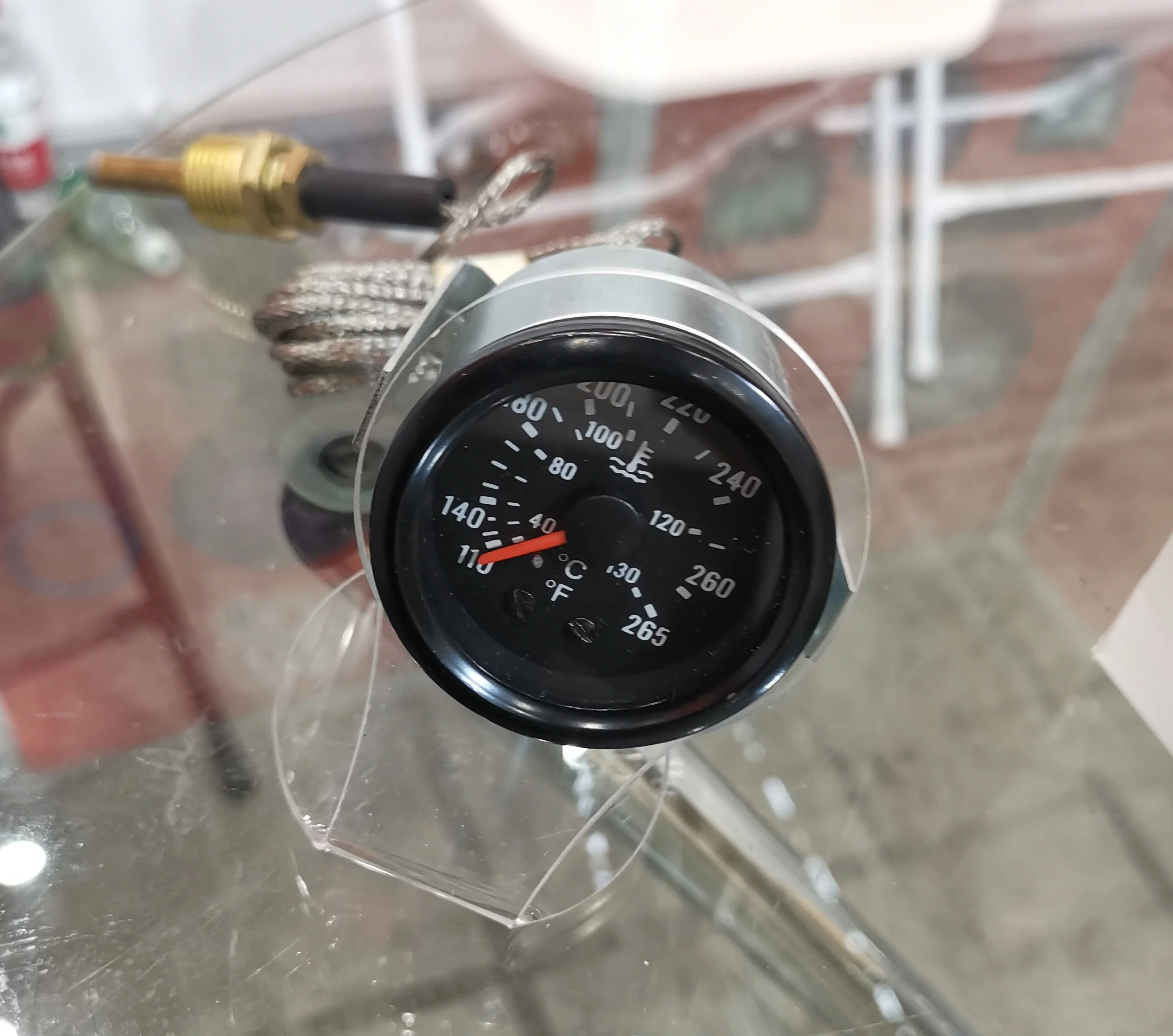 52mm water temperature gauge with 72 /144 inch for light truck
