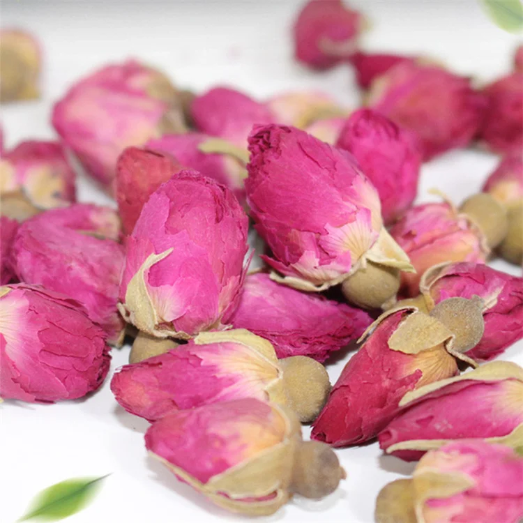 Princess Shao Chinese Flower Rose Tea Detox Slimming Tea with Dried Organic Pink Rose Bud Tea