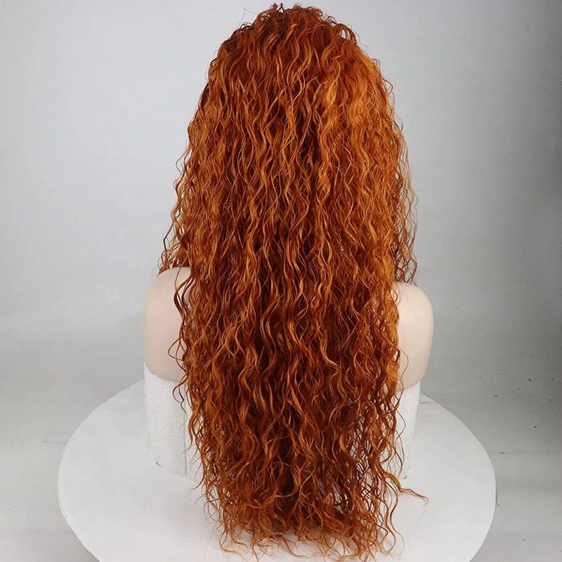 
Fast Shipping China Full Lace Deep Curly Brazilian Hair Synthetic Wig For Black Women Pre Plucked 