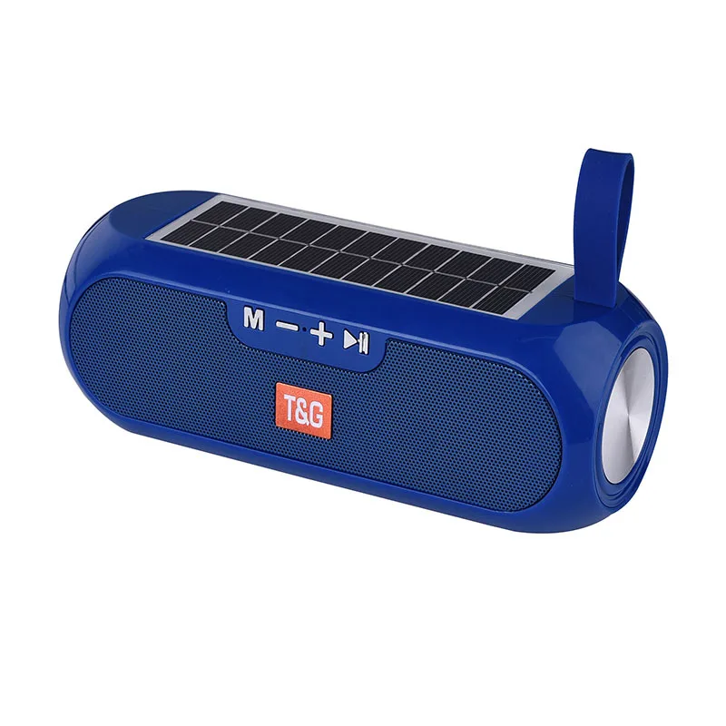 2022 New arrival speaker Solar energy power supply TWS speaker T G182 multi functional wireless TF AUX USB play speaker