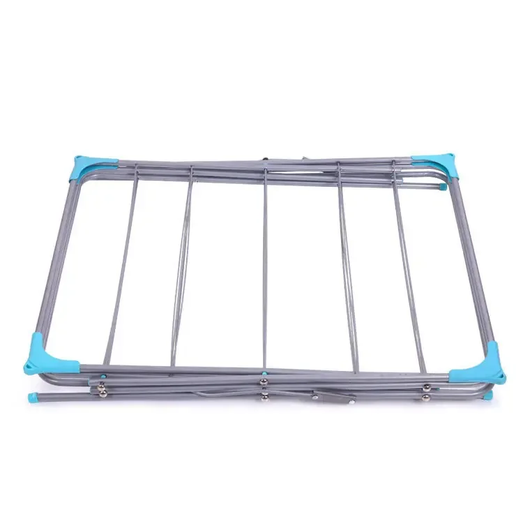 Wholesale customized  Colorful Metal Laundry Garment Dryer Stand with Two Folding Side Wings