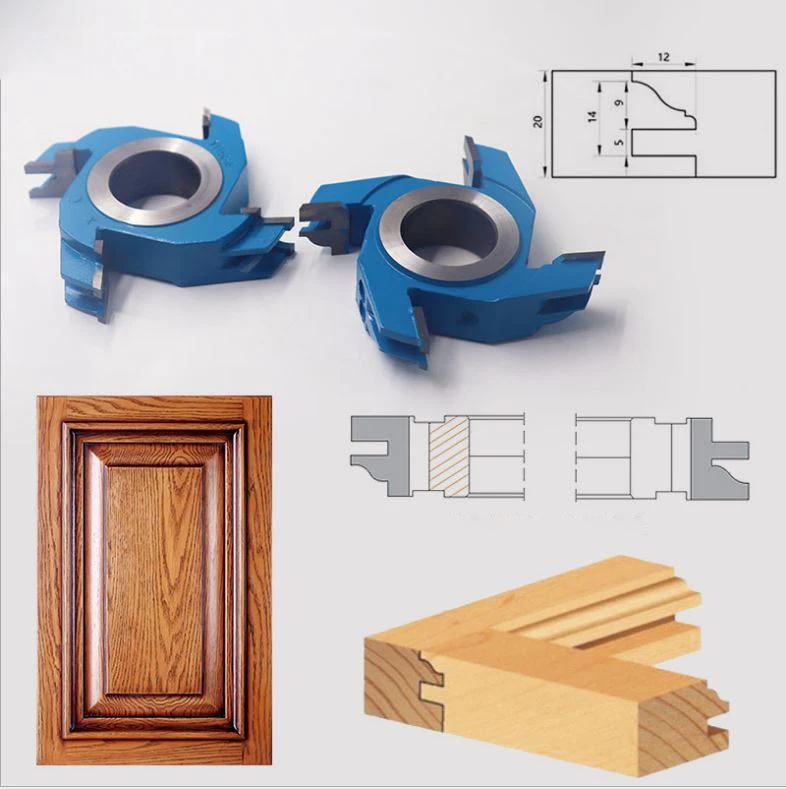 Wood cabinet door knife milling cutter There are seven in one set Spindle model tool