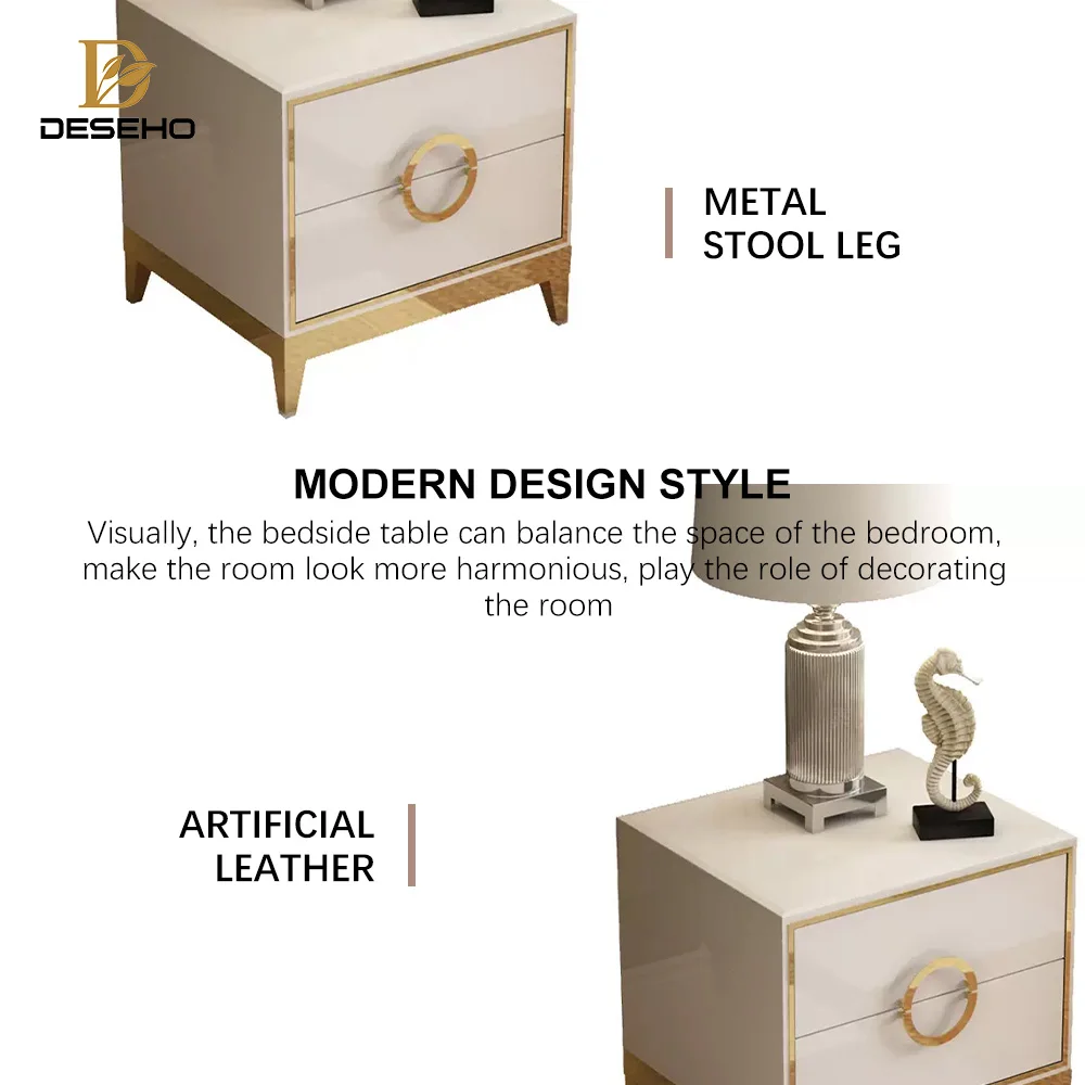 DISIHE 2024 Hot Sale Modern Design Luxury Bedroom Sets Wooden Bedside Night Stand for Living Room and Hotel/Apartment Use