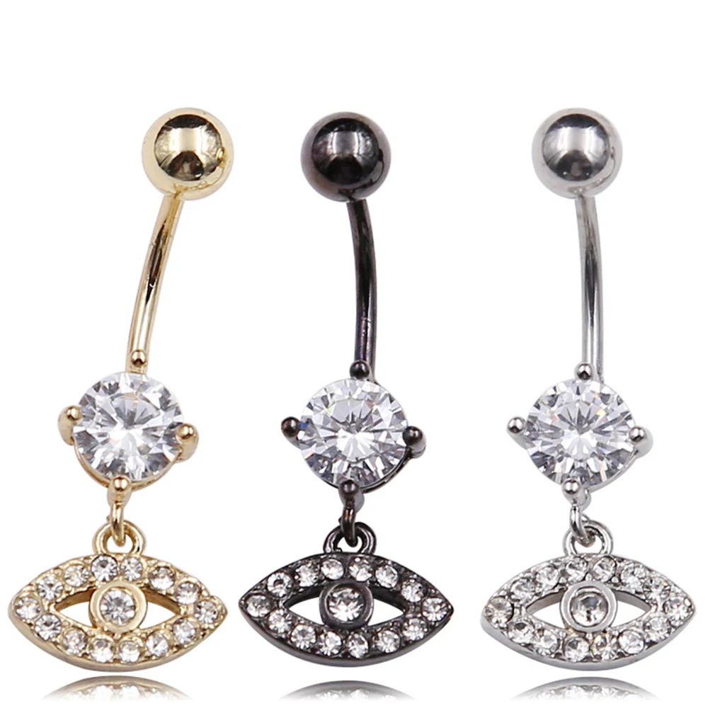 Pendant Eye Decoration Sexy And Stylish Stainless Steel Navel Piercing Jewelly Belly Button Ring