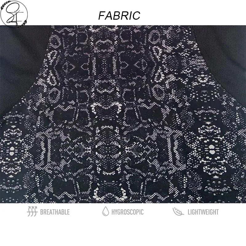 SF Equestrian  Baselayer Snake Animal Printing Sublimation  Horse Riding Matching Tracksuit AntiUV Tops Shirt Legging Set