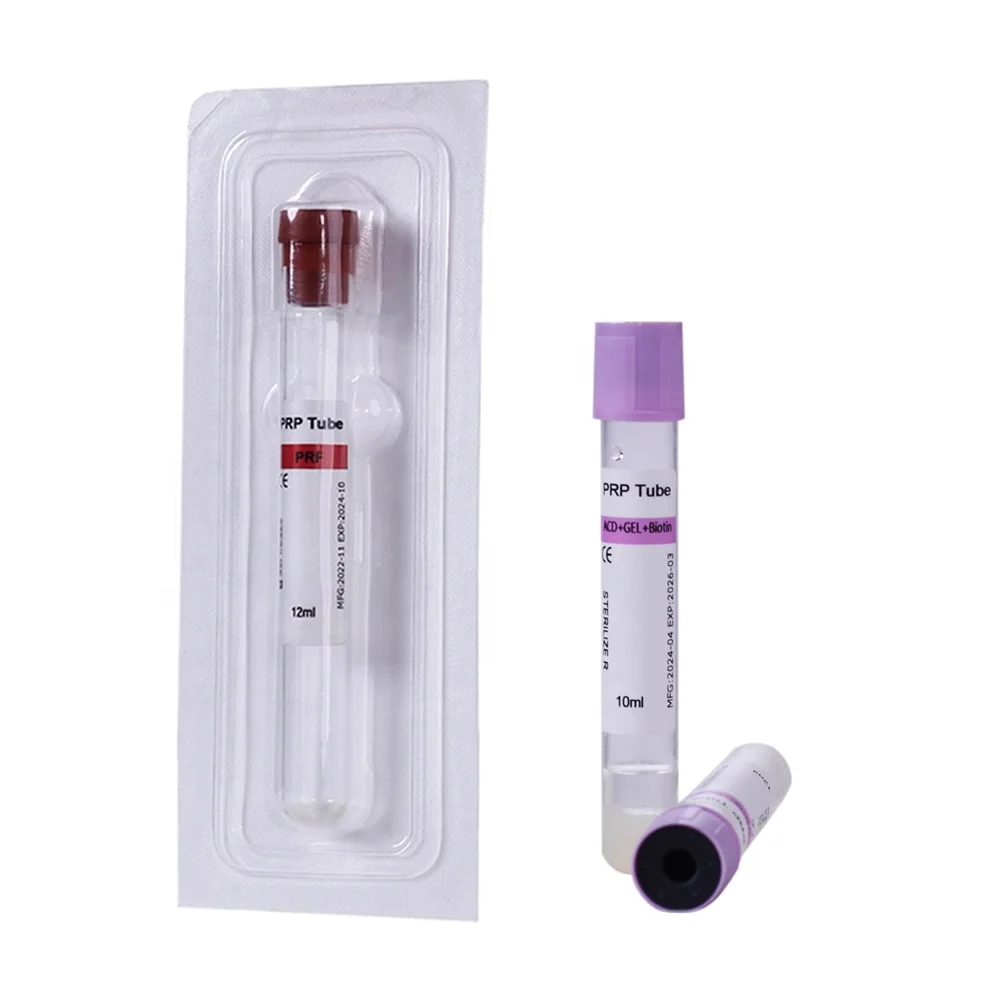 Hot sales vacuum blood collection tube Skin Rejuvenation prp tube prp kit for prp machine
