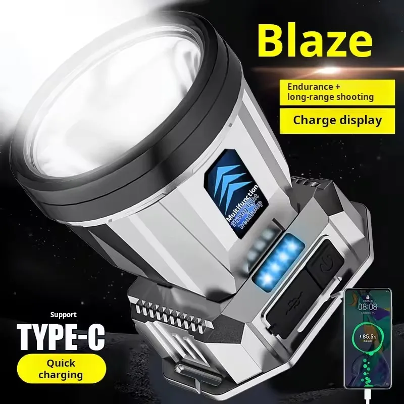 Wholesale 1000m USB rechargeable portable bright light multifunction Rechargeable Waterproof LED head-mounted flashlight