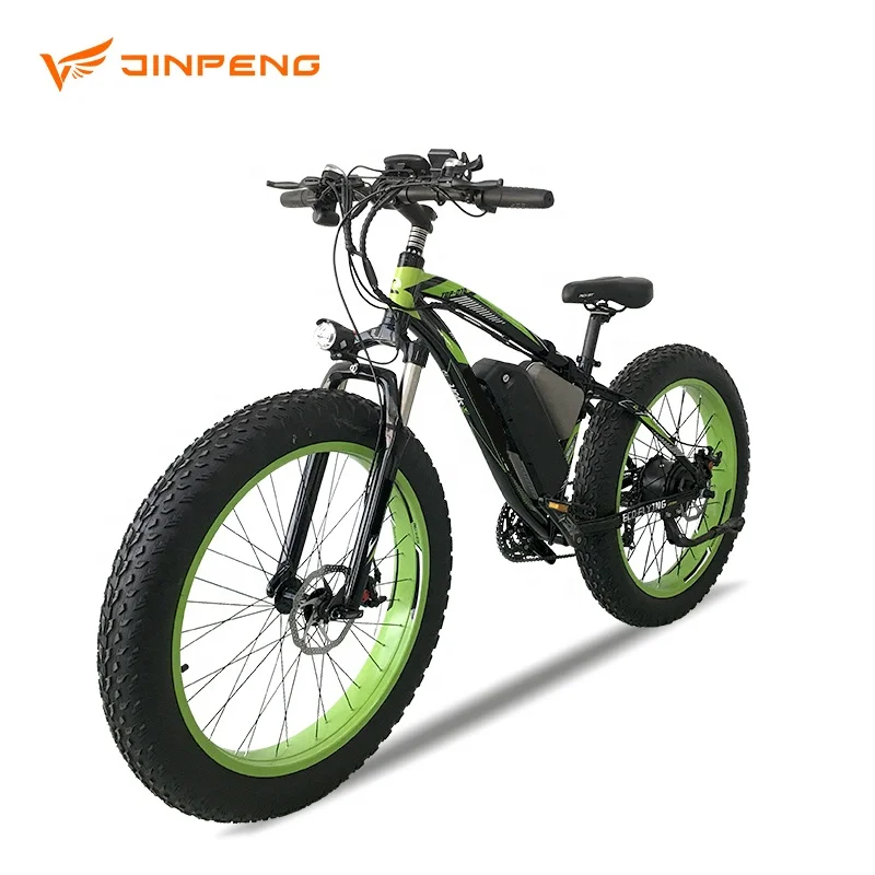 JINPENG TOP-012 Fat Tire Snow Beach Mobility Electric Mountain Bike for Adult Factory Direct Sell Hot Sale Pedal Ebike