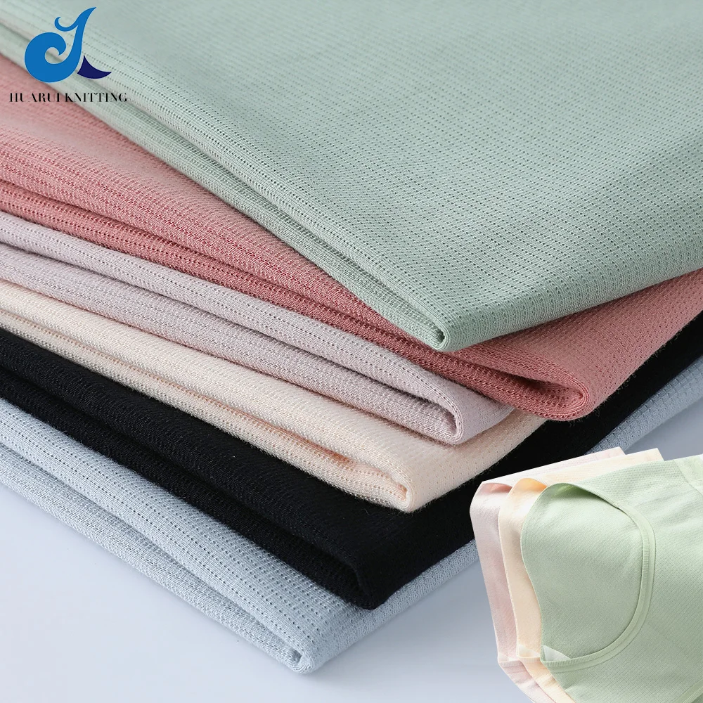 Cotton knit single jersey  fabric high-quality  custom Comfortable and breathable Fabrics Cotton For Clothing underwear