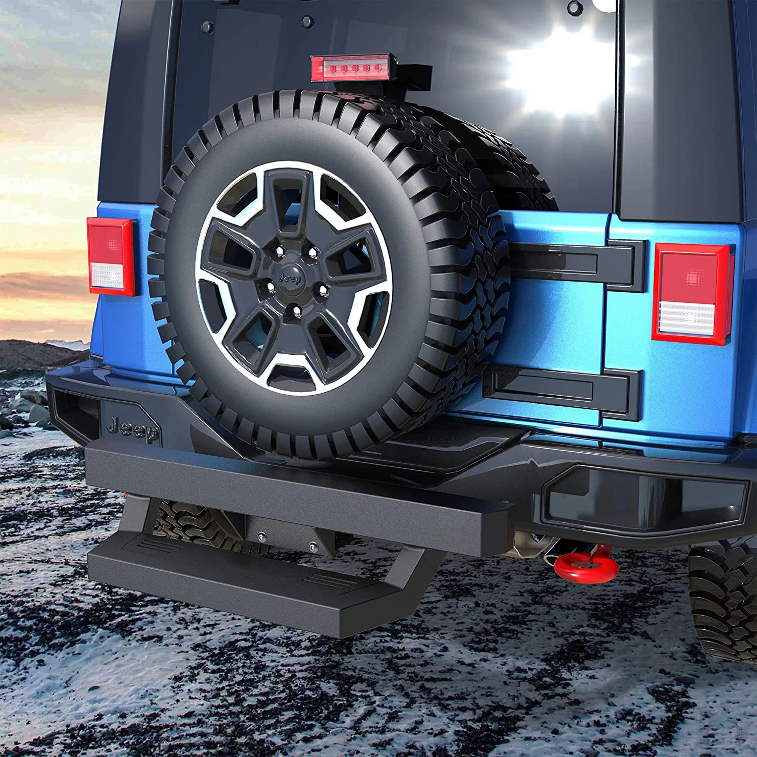 Protect Rear Bumper Bar Hitch Step Fit for Vehicles Car Door Hitch Step Rear Tailgate Hitch for Truck Car SUV