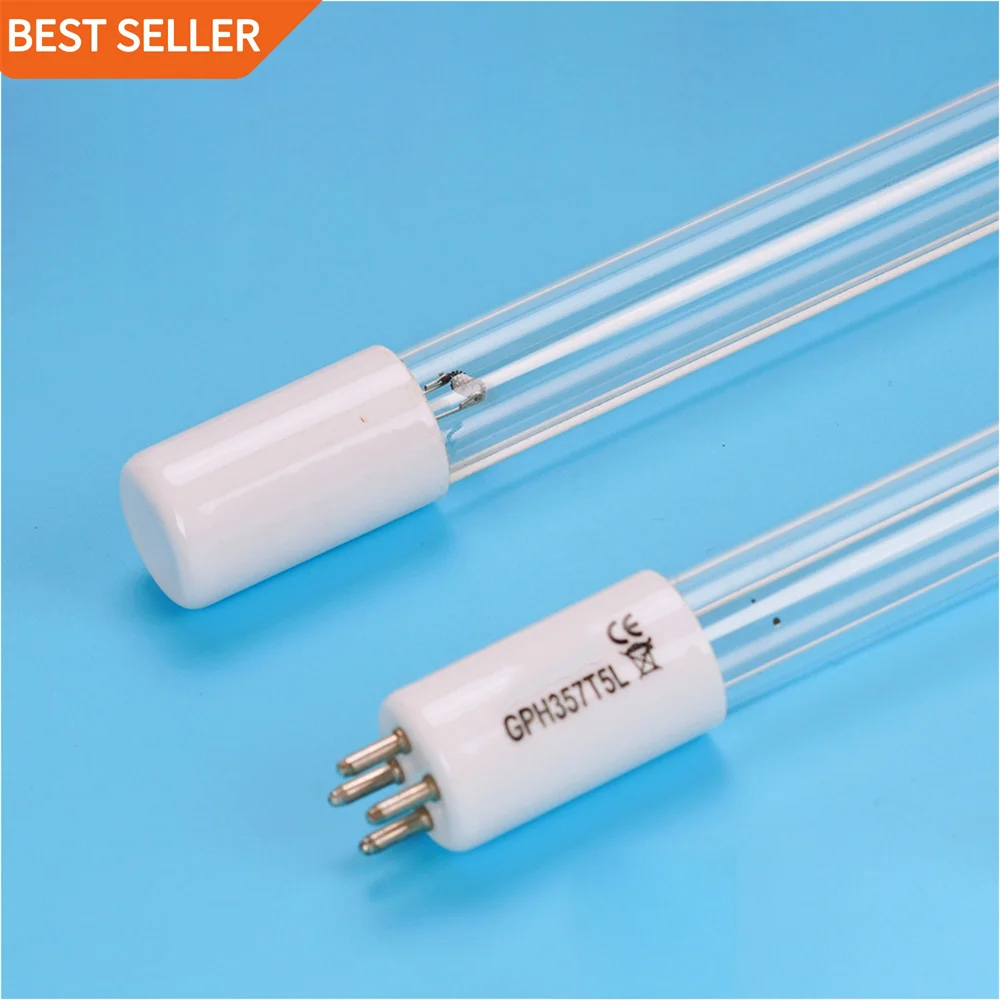 40W GPH843T5L/4P T5 4Pin Low Pressure Quartz sterile uv Amalgam Germicidal UVC Lamp with 13000 Hours Lifetime
