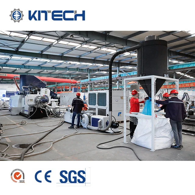 Hot Sale in USA  PP PE PA PET Plastic Recycling Granulators Equipment Compacting Water-Ring Granulation Machine