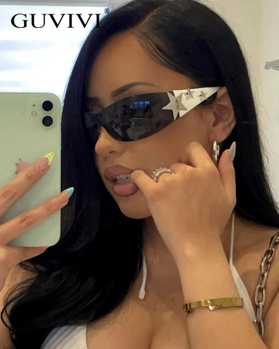 Vintage retro sunglasses for men and women   Star shape Y2K Sunglasses for women 2023 steampunk sunglasses women luxury brand