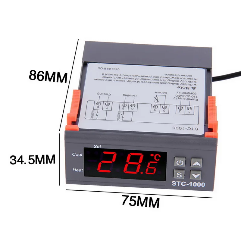 STC-1000 микрокомпьютер регулятор температуры/автоматический температуры для инкубатора