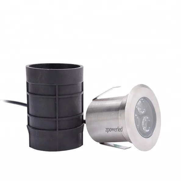 Warm white IP68 driveway underground lamp 3w 12v inground led light