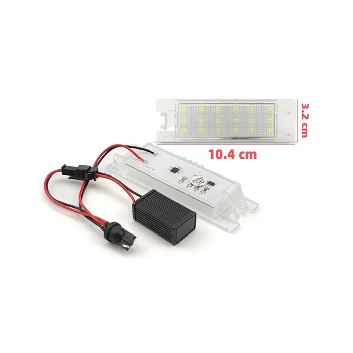 LED License Plate Lights Tag Light Lamp Assembly for Opel Vectra C Astra J H Zafira B Insignia Corsa C Meriva A Tigra B Lamp
