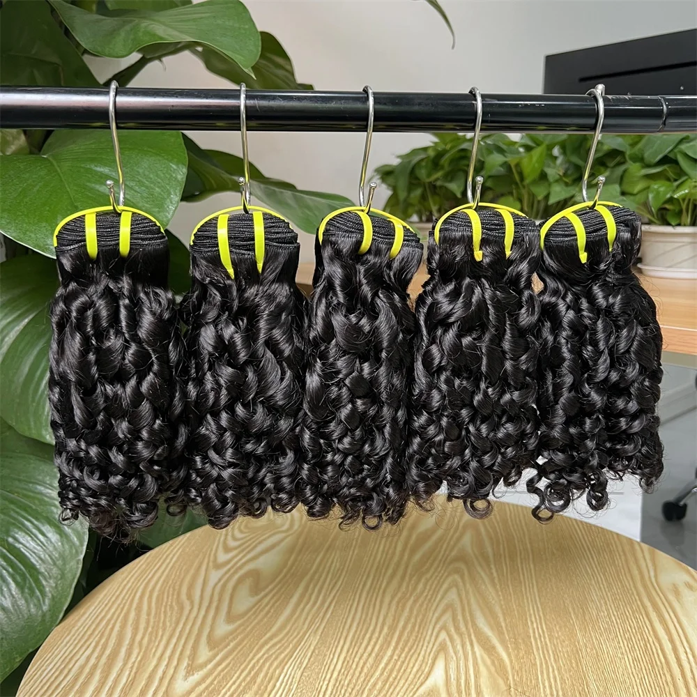 12a Grade Fumi Pixy Curly Hair Bundles Virgin Cuticle Aligned Funmi Hair Super Double Drawn Sdd Bouncy Pixie Curls Bundles