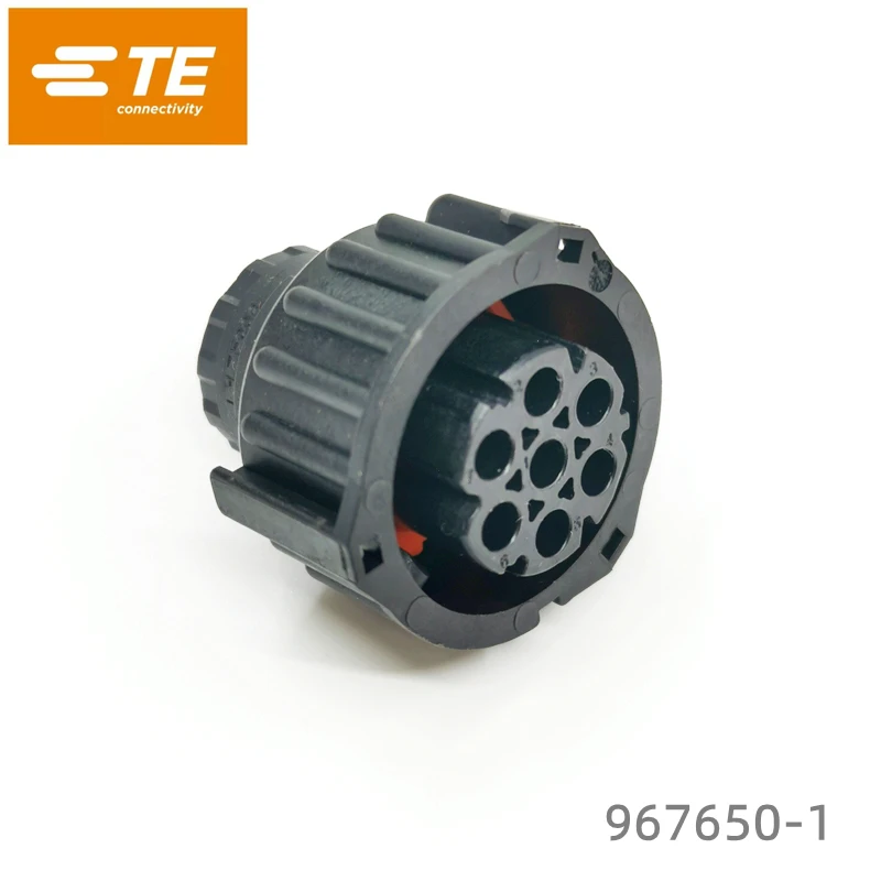 Genuine Housing for Female Terminals Tyco TE 967650-1 AMP Wire to Wire Black 7 Pin Center Line Signal Shell in Stock