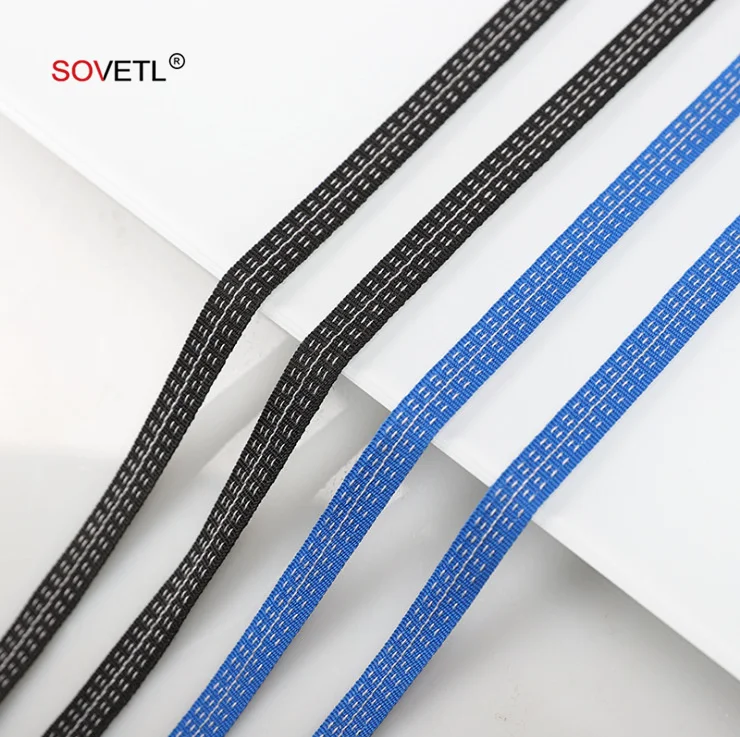 Woven Conductive Belt Anti-static Ribbon Clothing And Home Decoration Conductive Webbing Metal Strap