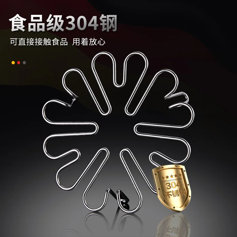 New Design Six hearted Stainless Steel Steamer Rack Cooking Rack Egg Holder