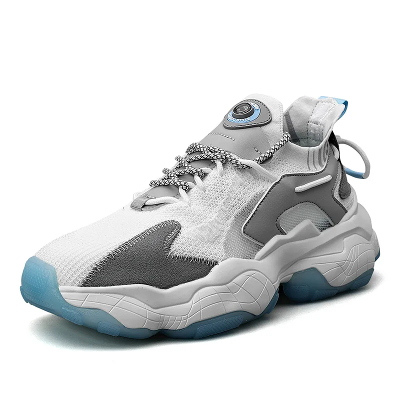 
High Quality Dad Shoes Breathable Knitting Upper Casual Sneaker Daily for Men Summer EVA PU Running Shoes Winter Rubber Autumn 