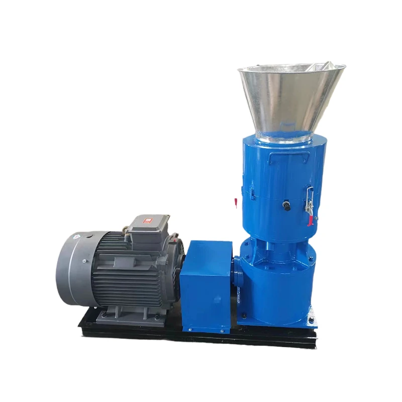 Manufacturer of biomass feed pellet mill with mixing drum equipment for Animal feed production
