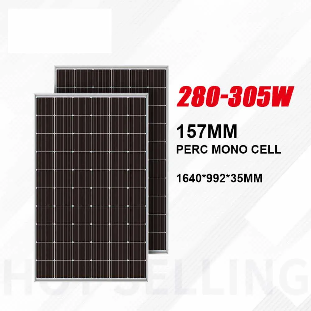 NUUKO Oem 280 Вт PERC 157 мм моно 60 полуячеек 285 290 295 300 305 домашняя энергия Pv модуль солнечной панели