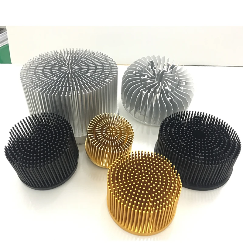 Customized White Cold Forging Radiator Anodized Powder Spraying Surface Treatment Degreasing Heat Sink with Unique Shape Color