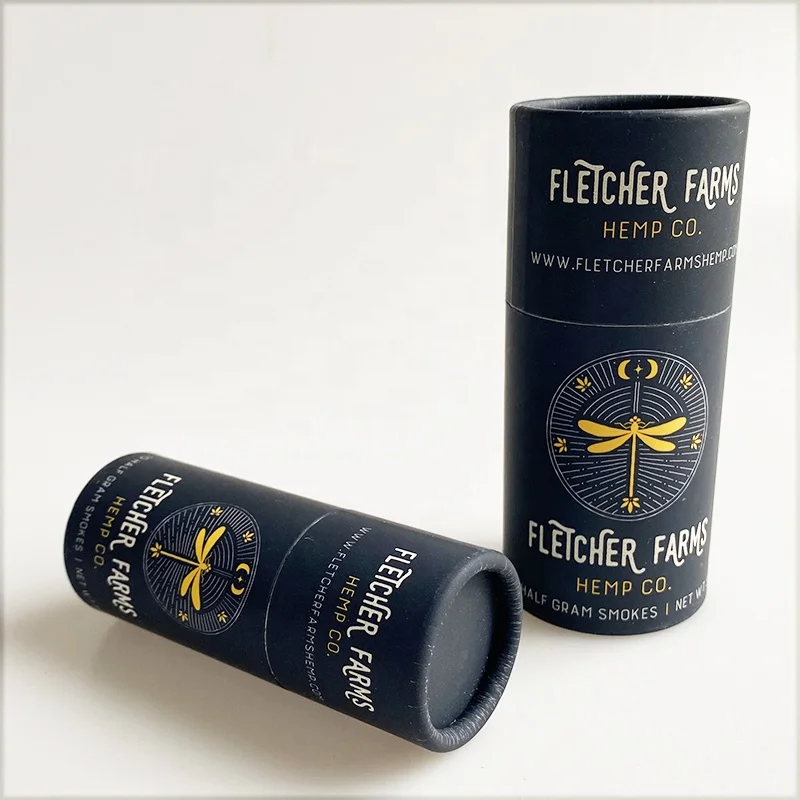 10ml bottle brand printing cylinder perfume cardboard paper tube box for dropper bottle