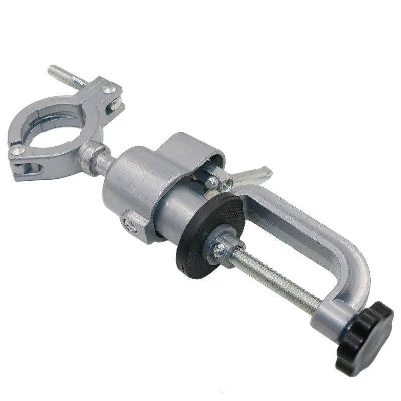 Universal Rotatable Portable Woodworking Aluminum Bench Vise With Stand Holder For Electric Drill