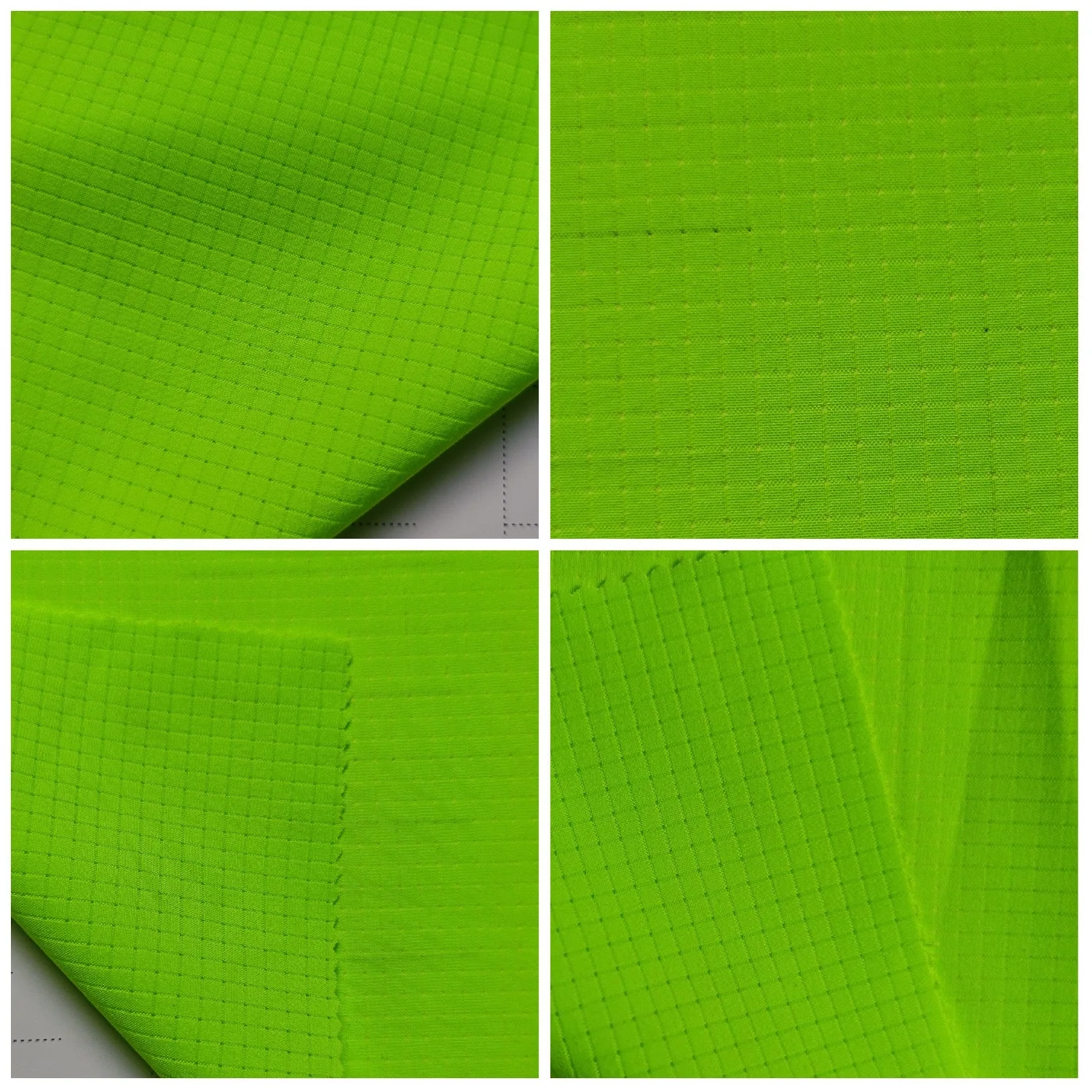 high quality woven soft 4 way stretch polyester spandex fabric 125gsm punched hole for sports wear, outdoor activities cloth