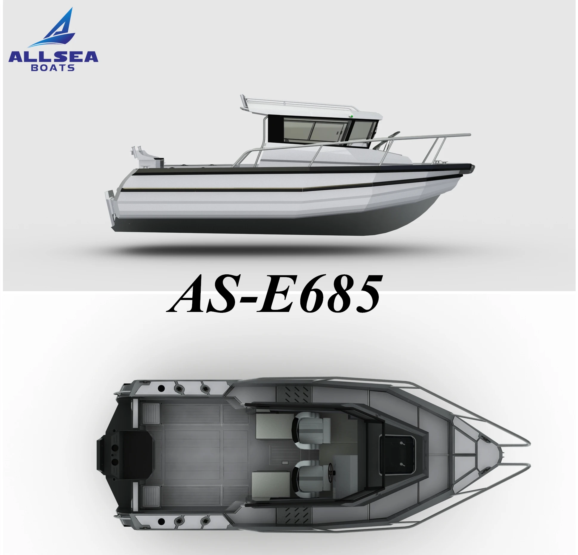 6.85m aluminum boat manufacturers leisure entertainment sea sports fishing speedboat