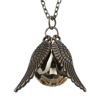 Fashion Jewelry Africa Gold plated Male Necklace Deathly Hallows Golden Snitch Pendant necklace
