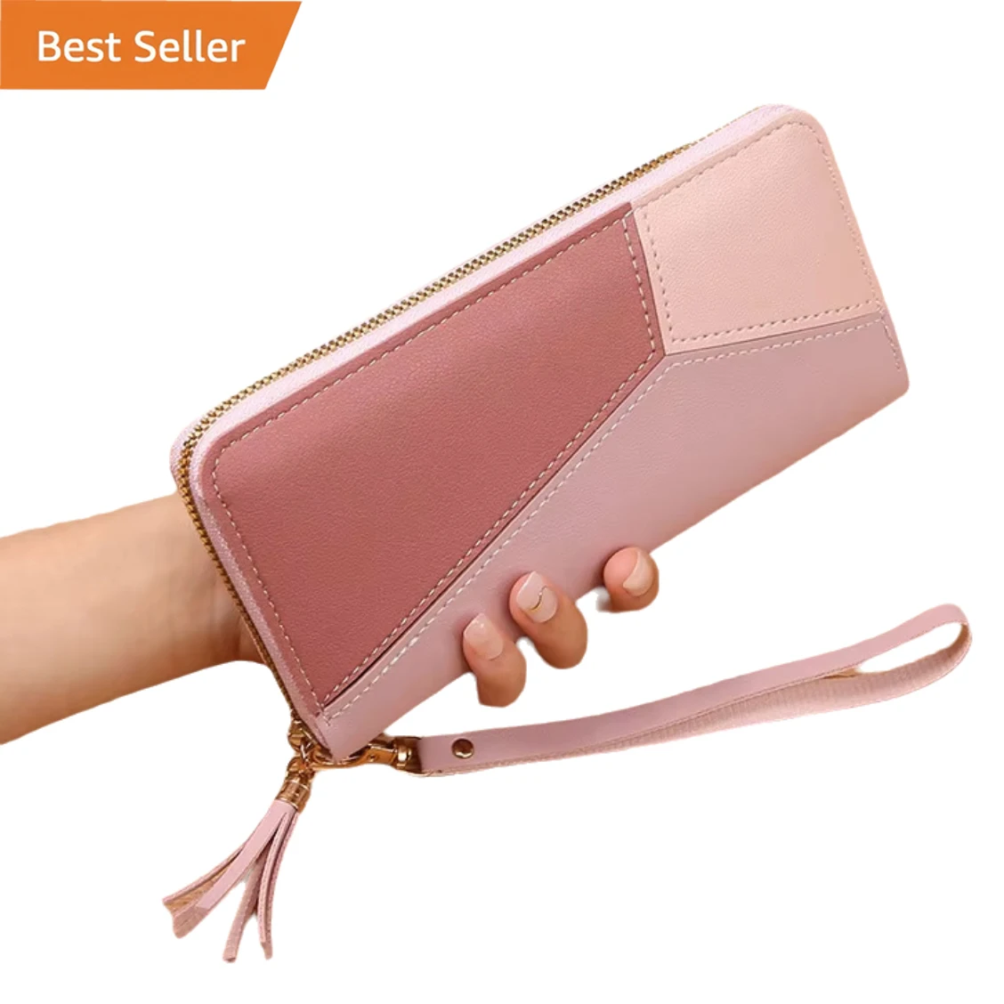 Lock splice pu long zipper Clutch phone woman wallet carteras para mujer porte feuille homme cuir carteira masculina