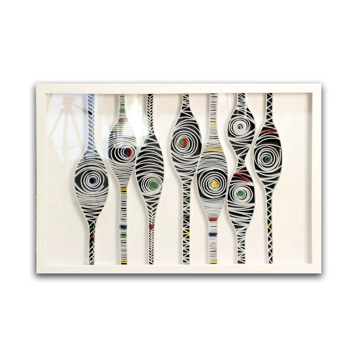 Hotel Artwork Paper Craft Eyes Wall Decor Art Piece Paper 3D Wall Art