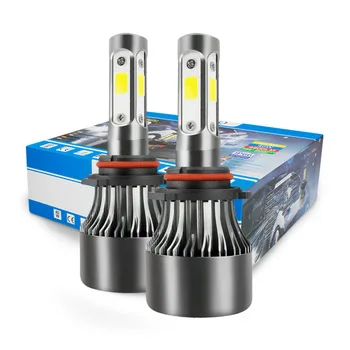 X7 4 стороны светодиодные лампы для передних фар H7 LED H7 H4 H11 H13 9005 9006 HB3 HB4 9012 9004 9007 5202 6000K 12V 24V автомобилей фары автомобиля