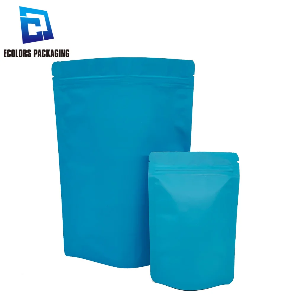 in stock wholesale custom logo printed laminated colorful mylar plastic zipper bag packaging stand up pouches for food package