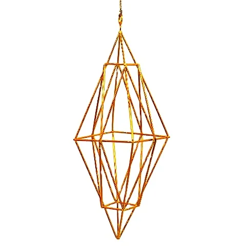 wire 3D christmas ornament for christmas tree decoration .