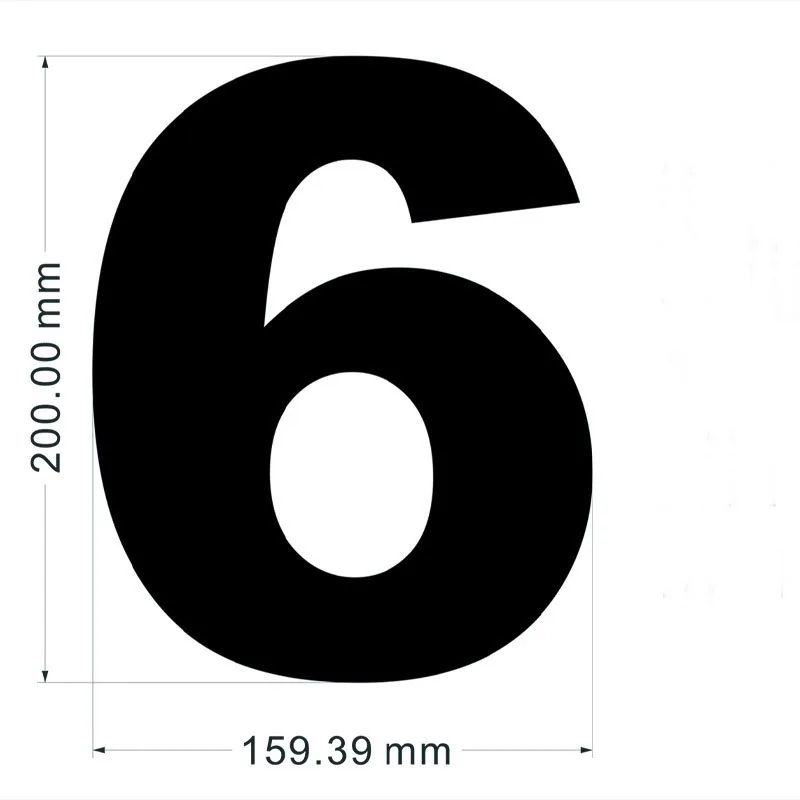 Company custom logo  8 inch 20CM   letter  house numbers hotel business logo signage