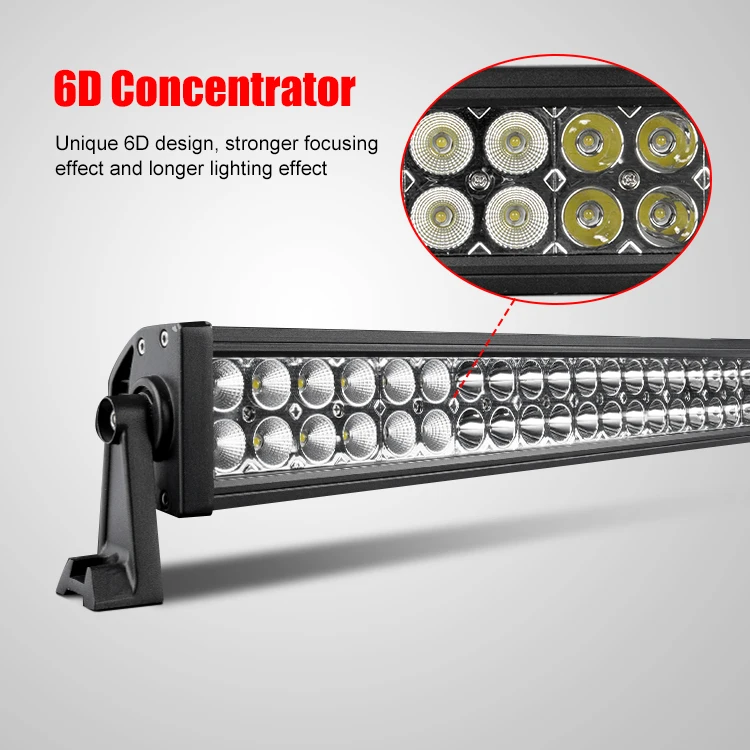 RCJ OEM Customization Led Off Road Lights,6D Spot Flood Combo Beam led bar light,2 Row Barra Led 20 50inch 52inch led light bar