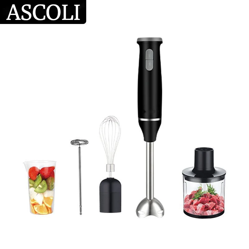 5-in-1 800W Handheld Immersion Blender with Stainless Steel Stick Blender,Beaker,Chopper,Whisk and Frother,Juicers, Mixer